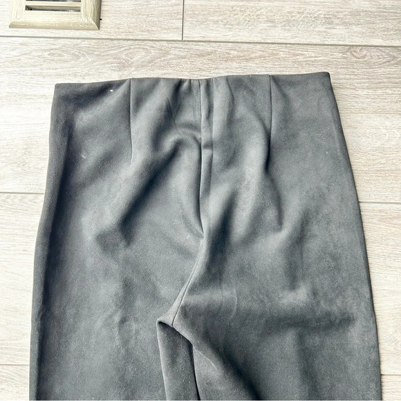 Zara Black Faux Suede Leather  Zip Ankle Pants - Picture 12 of 12